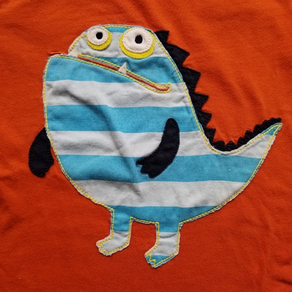 2011 vguc Mini Boden boys 4-5 years monster long-sleeve tee - Picture 2 of 6